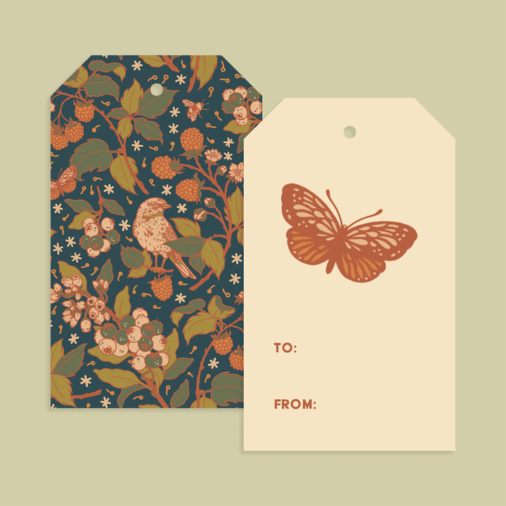 Gift Tag Set of 8 - Berries - BUNKHAUS