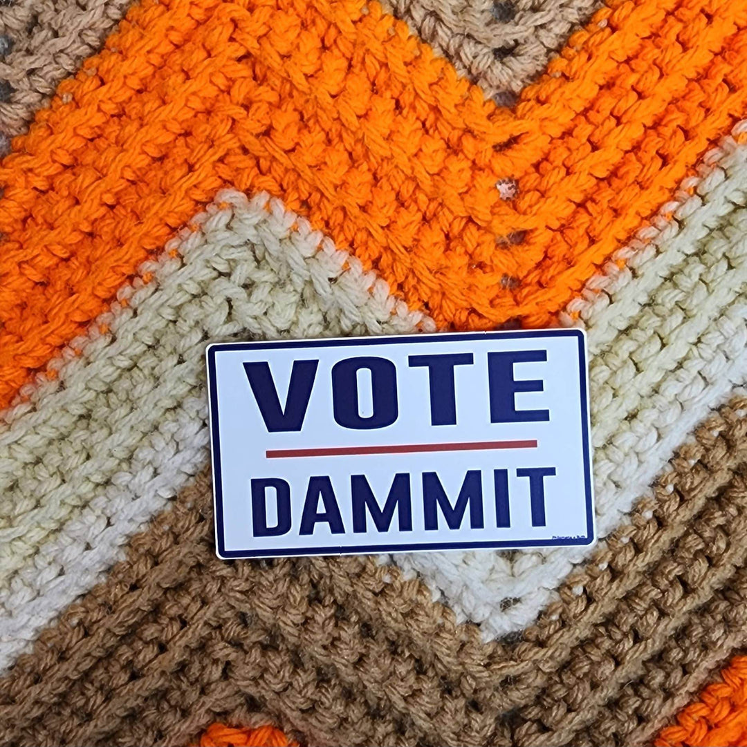 Vote Dammit - vinyl sticker - BUNKHAUS