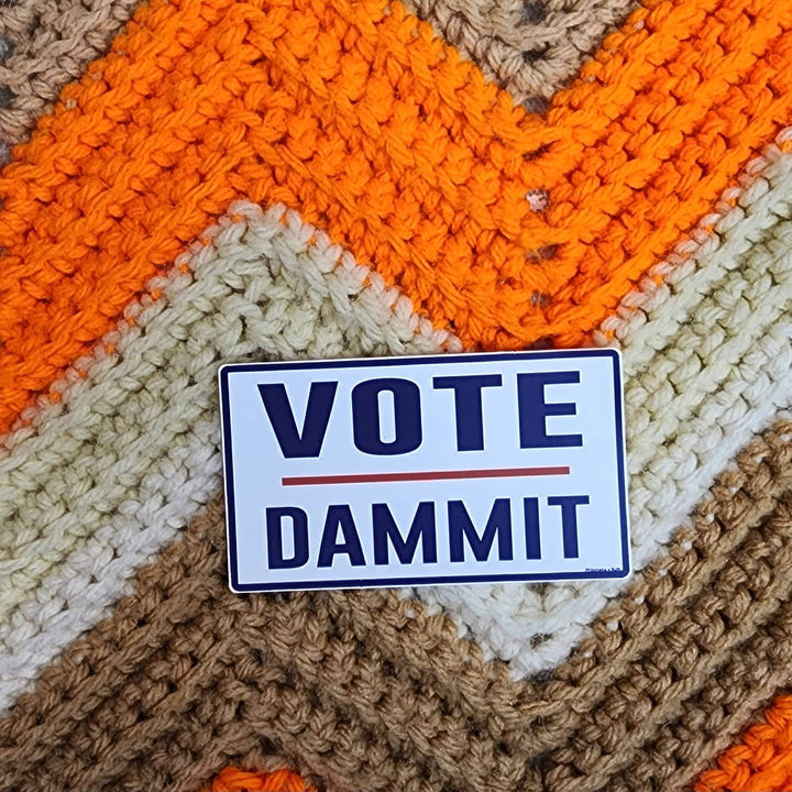 Vote Dammit - vinyl sticker - BUNKHAUS