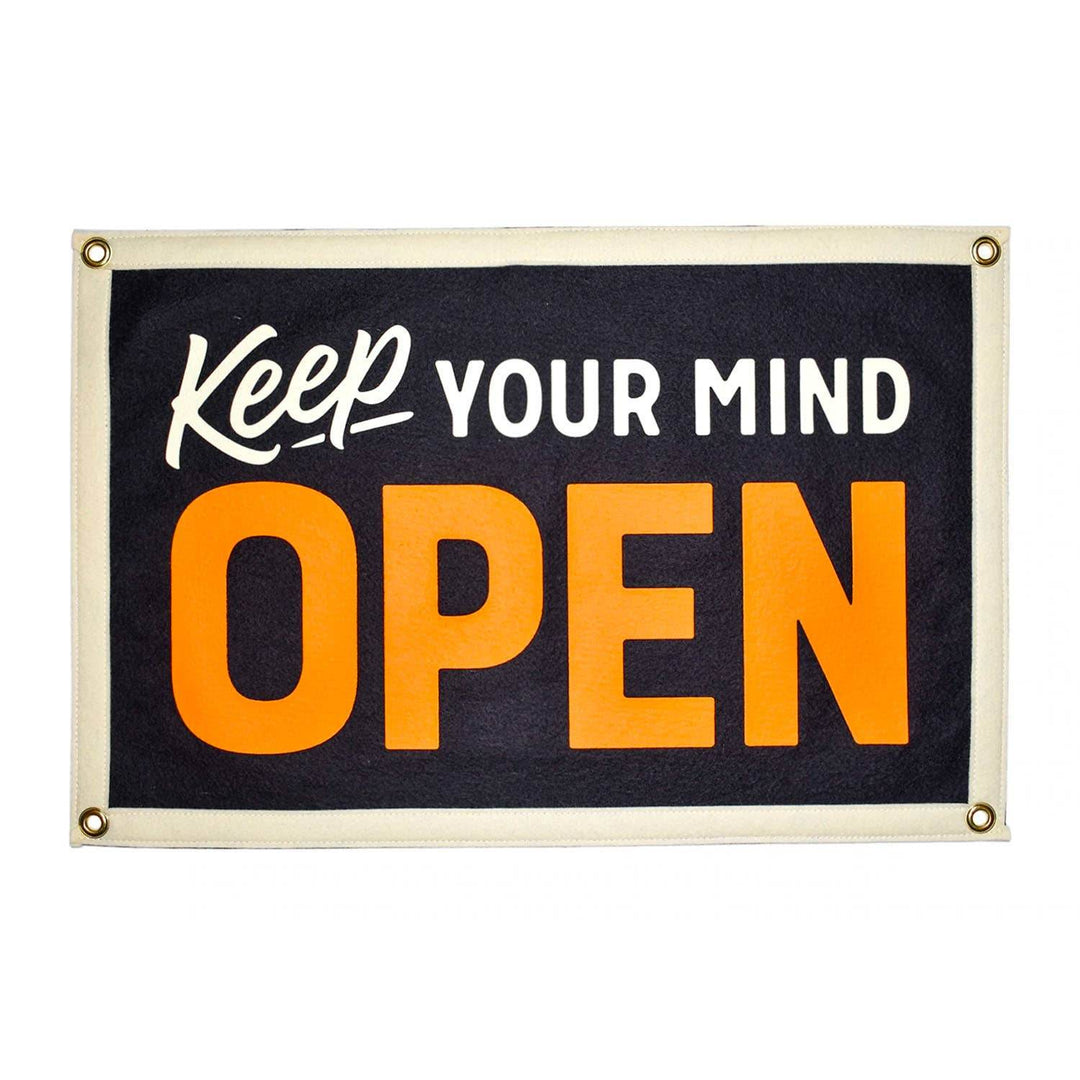 Keep Your Mind Open Camp Flag - BUNKHAUS
