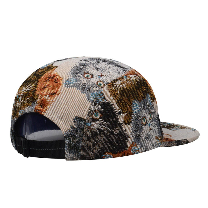 Cat Jacquard 5-Panel Hat