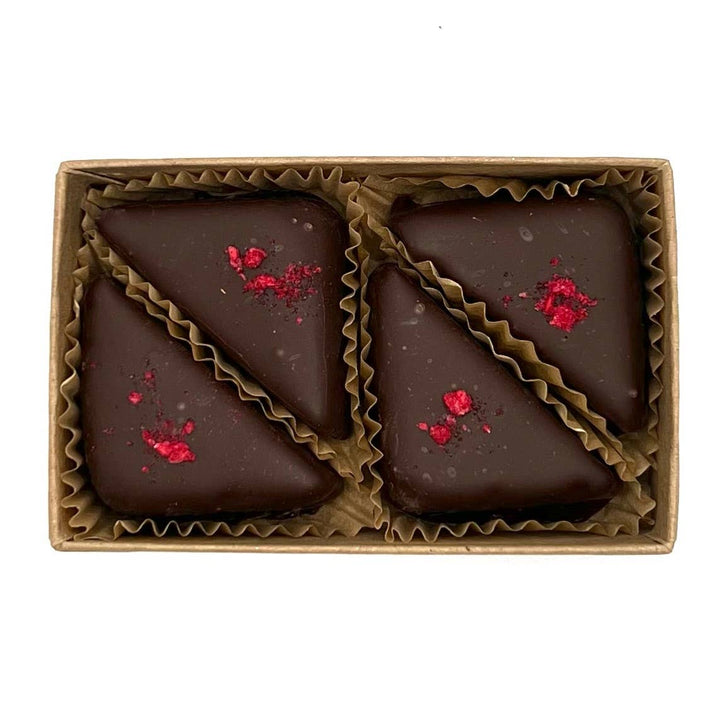 Sweet Raspberry Truffles - 4pc Box