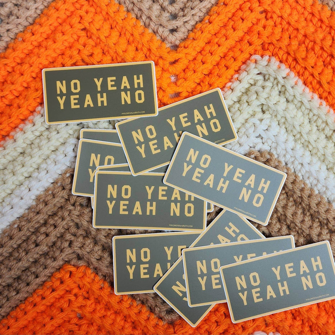 No Yeah Yeah No - vinyl sticker - BUNKHAUS