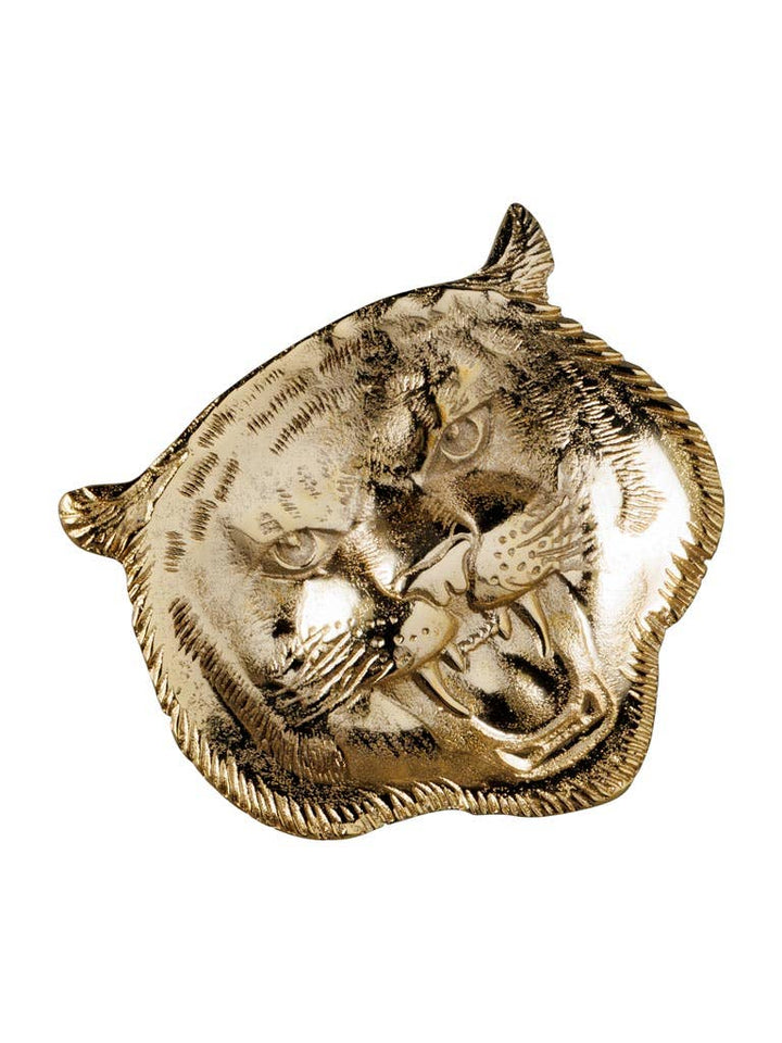 Golden Tiger Head Trinket Tray