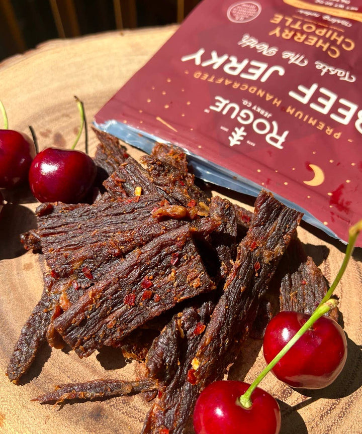 Cherry Chipotle Beef Jerky Rogue Jerky Co.