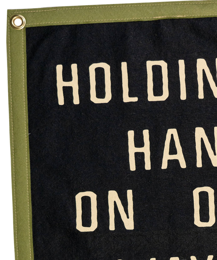 Holding Hands On Our Way To Hell Camp Flag
