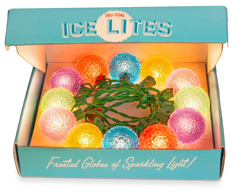 Vintage-Style Ice-Lites LED Christmas Lights