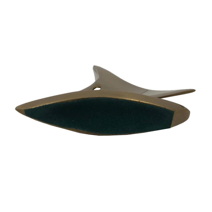 SECONDS - 5-1/4" Antiqued Brass Sail Boat Paperweight