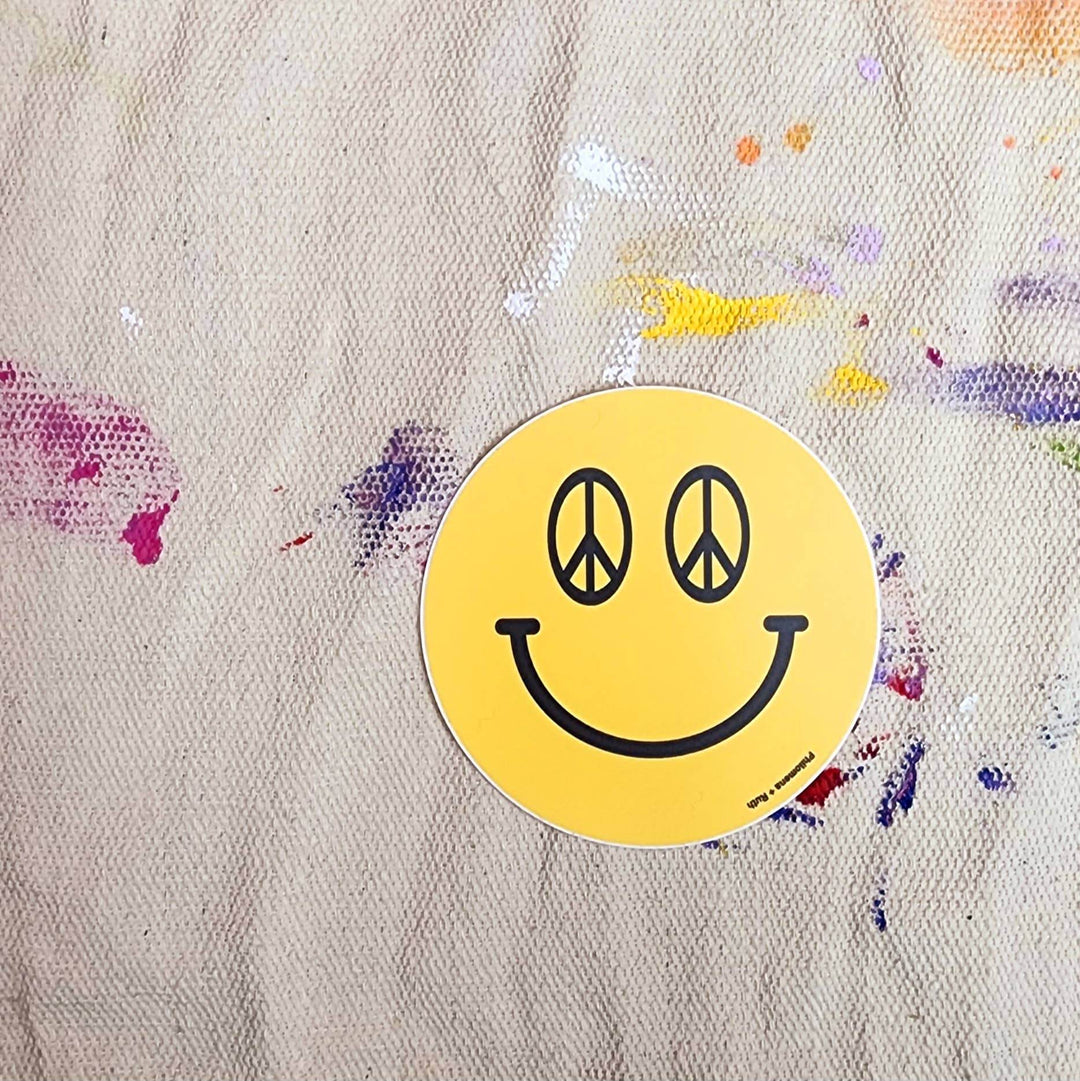Peace Sign Smiley - vinyl sticker - BUNKHAUS