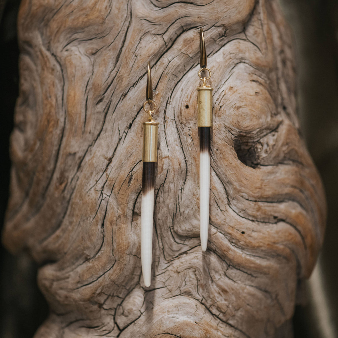 Porcupine Quill Earrings - Hook Style