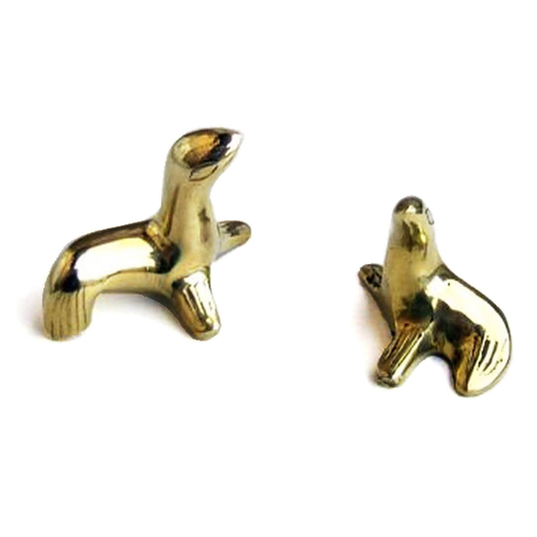 Solid Brass Seal Paperweight - Set of Two - BUNKHAUS