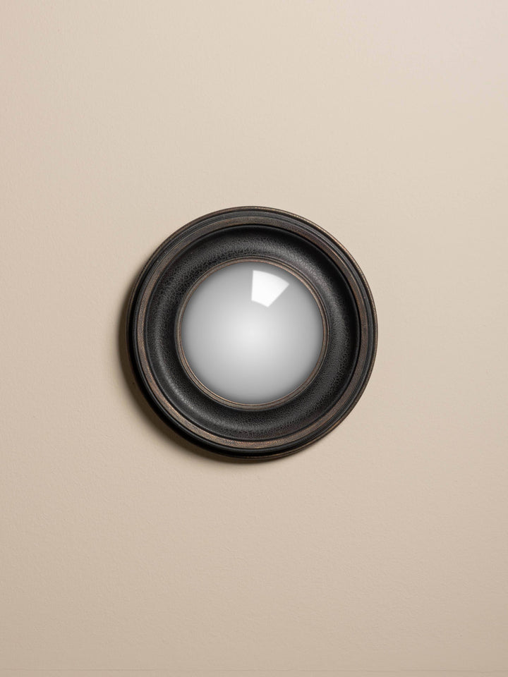 Convex Mirror Black Patina 23.5cm - BUNKHAUS