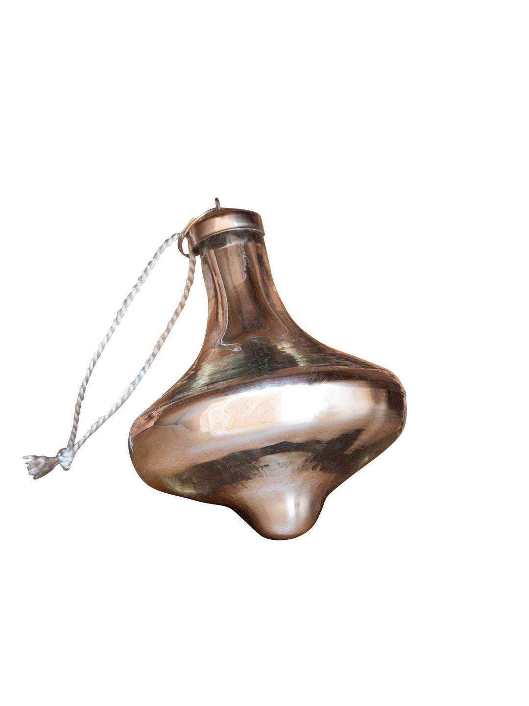 Glass Silver Top Ornament - Small - BUNKHAUS