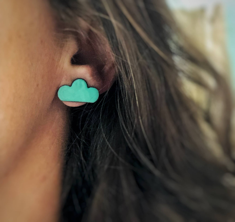 Cloud Stud Earrings Courtney Fischer Jewelry