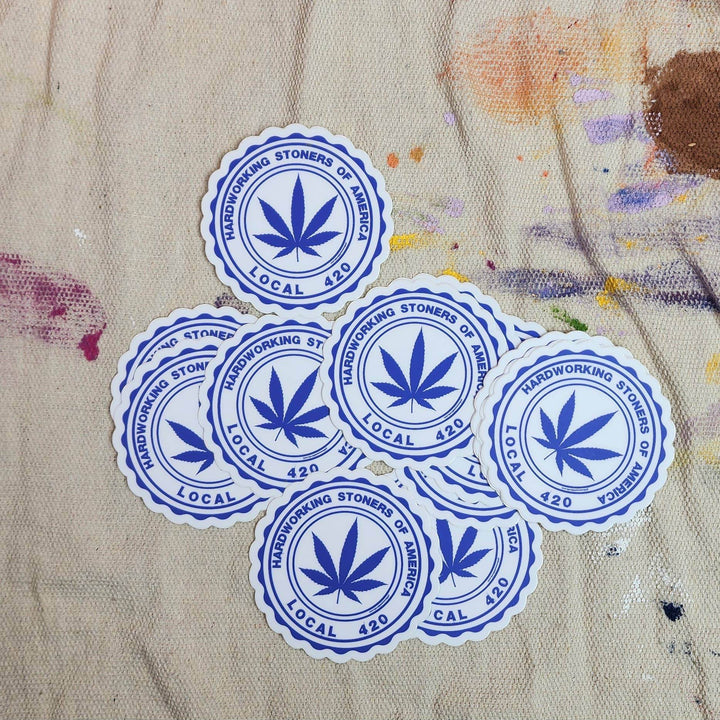 Hardworking Stoners of America - vinyl sticker - BUNKHAUS