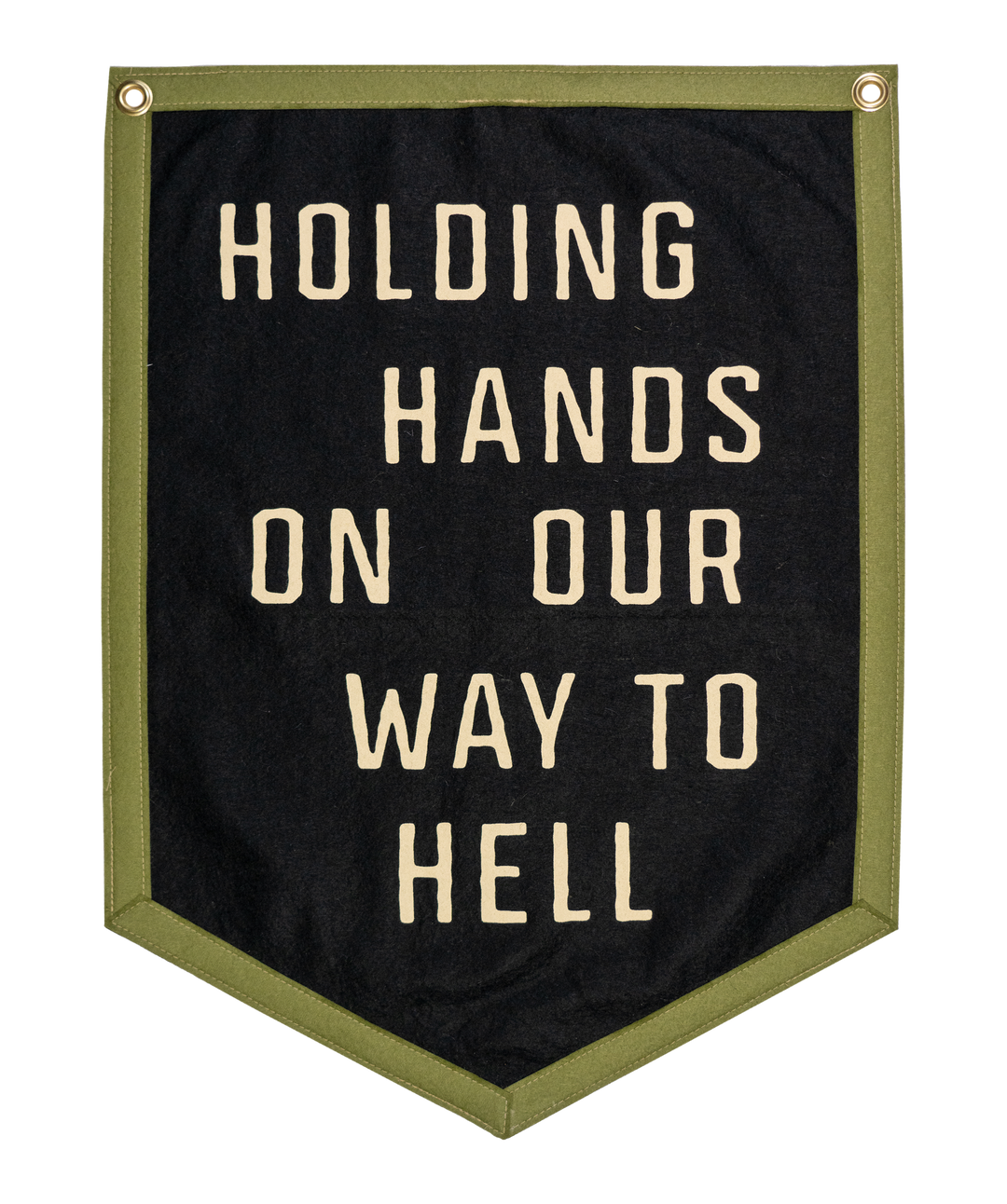 Holding Hands On Our Way To Hell Camp Flag