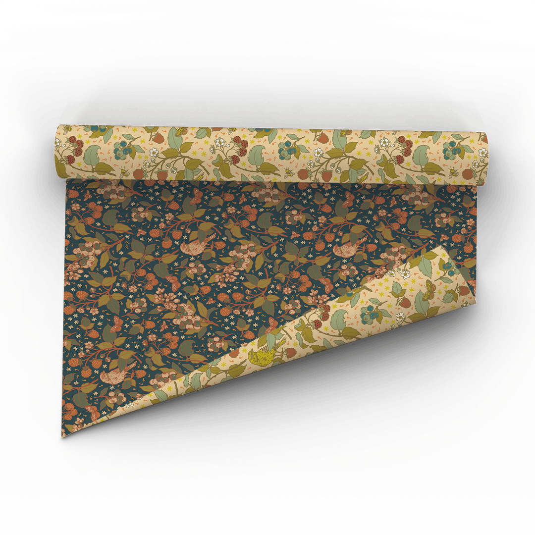 Recyclable Gift Wrap - Berries - BUNKHAUS