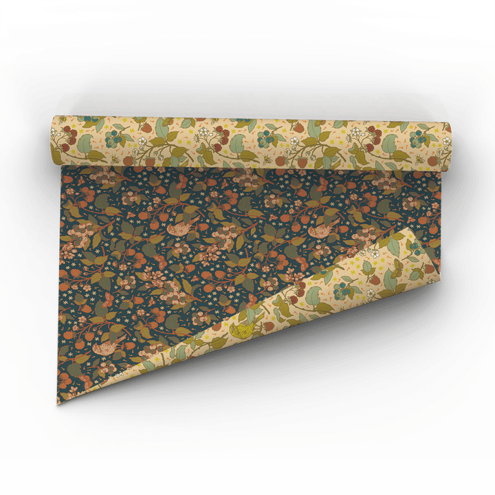 Recyclable Gift Wrap - Berries - BUNKHAUS