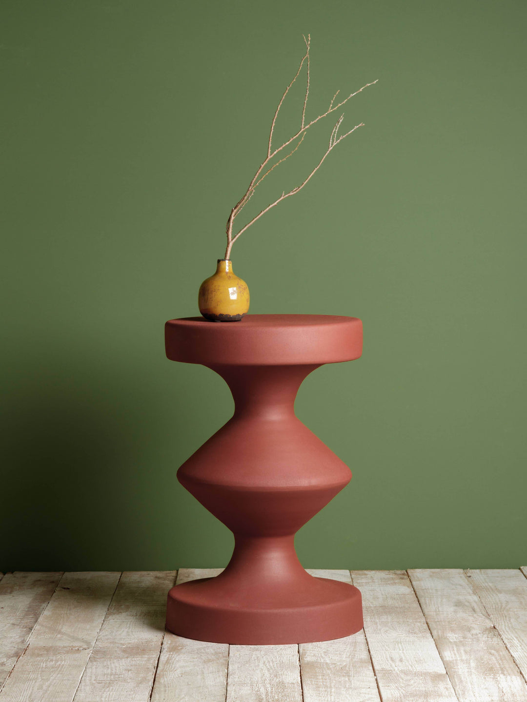 Rust orange side table Forms - BUNKHAUS