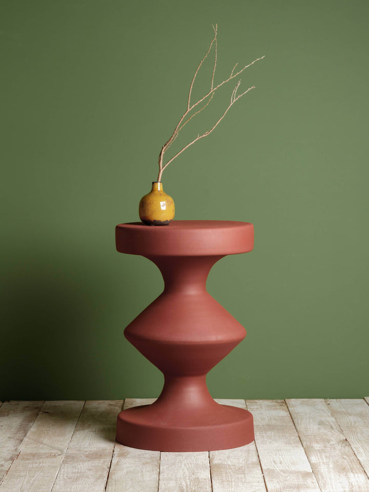 Rust orange side table Forms - BUNKHAUS