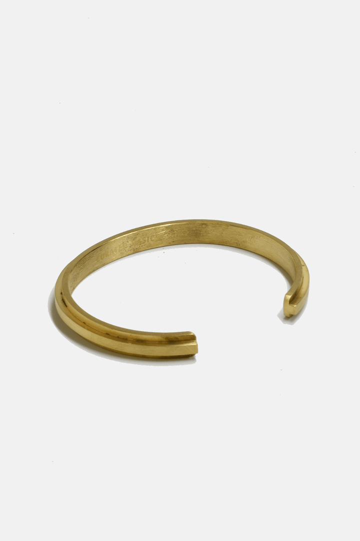 Convex Brass Cuff - BUNKHAUS