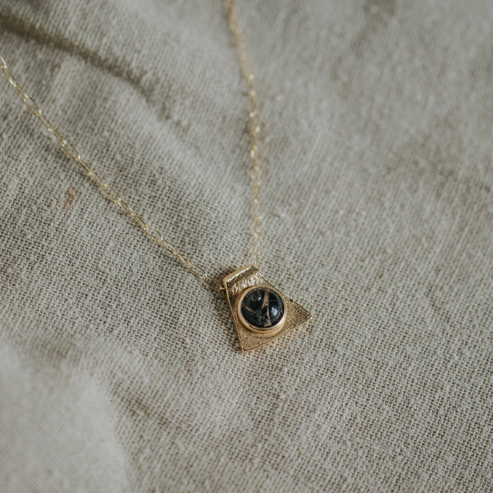Cleo Necklace - Copper Obsidian & Demi-Fine Gold