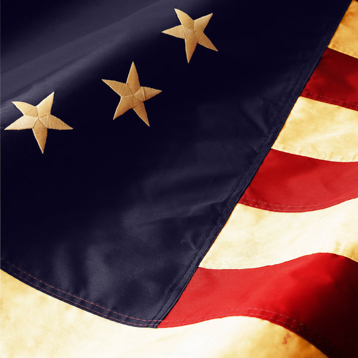 Betsy Ross Flag — Tea-Stained, 2' x 3'