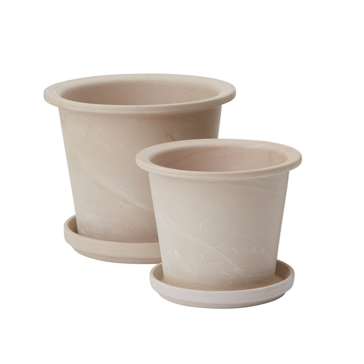 Granite Pot with Saucer