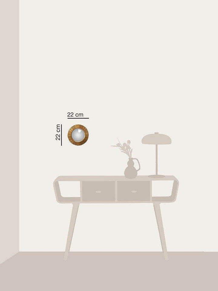 Golden Sanctus Convex Mirror - BUNKHAUS