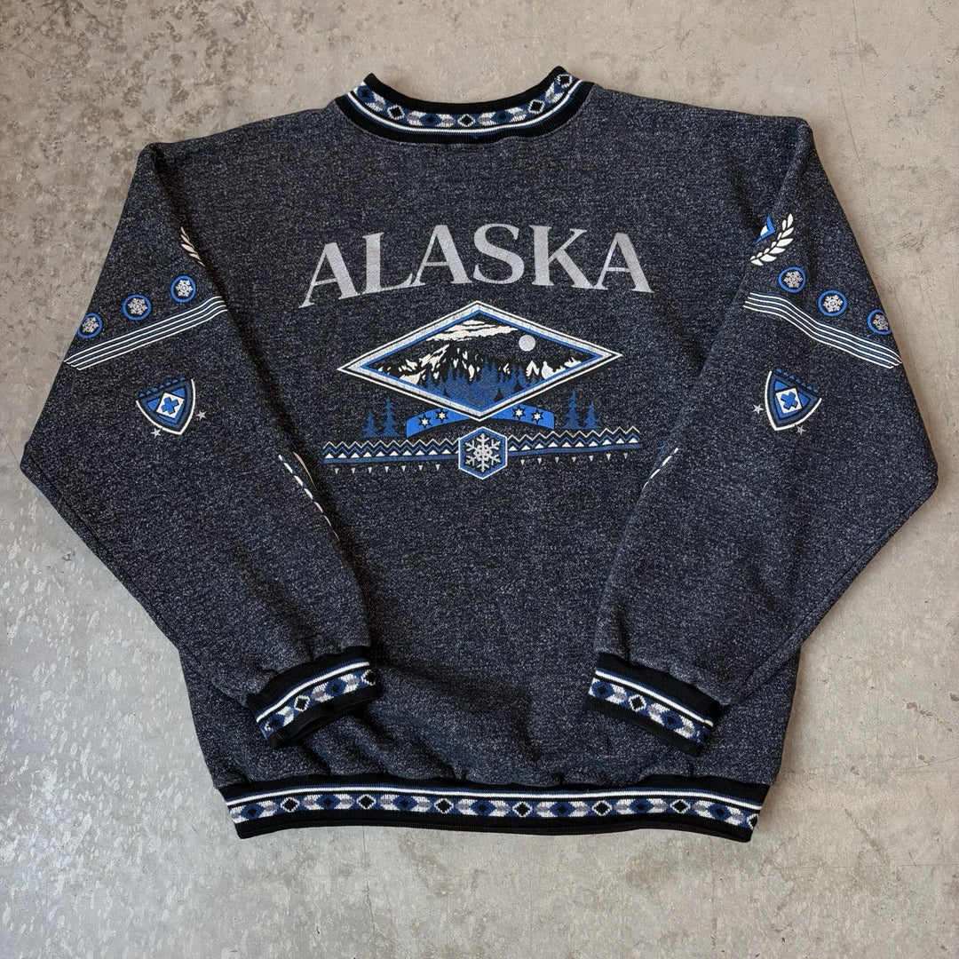 Vintage 90s Sweatshirt - Alaska Arctic (Charcoal)
