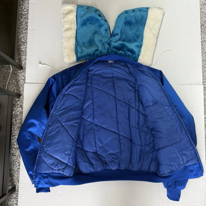Vintage Bomber Jacket with Hood - Alaska Eagle