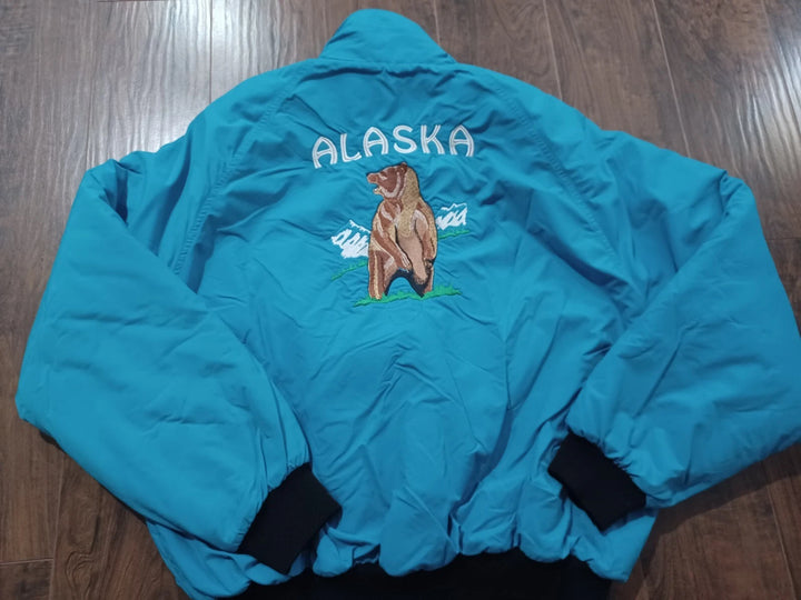 Vintage Holloway Alaska Grizzly Jacket — Teal