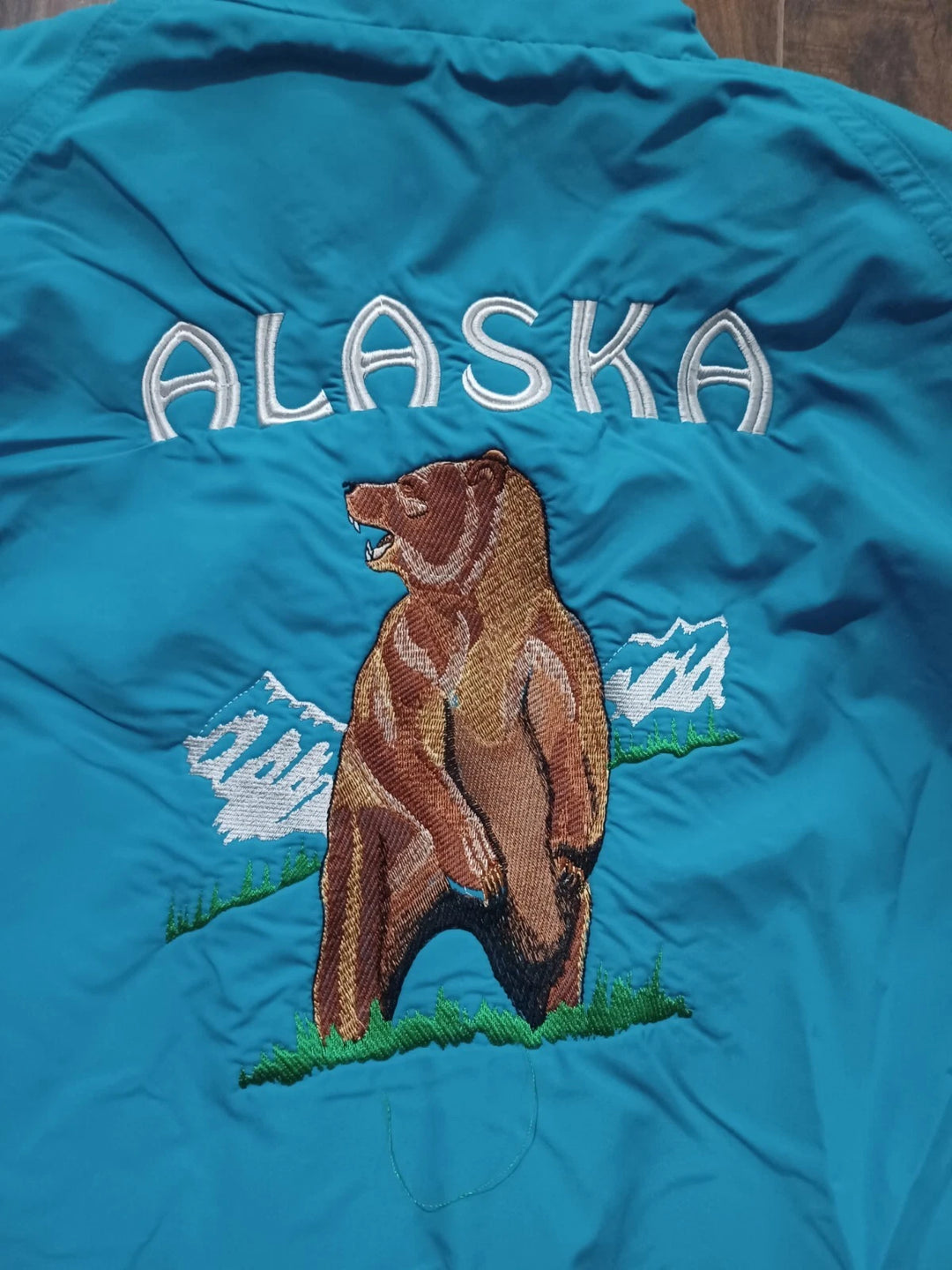 Vintage Holloway Alaska Grizzly Jacket — Teal