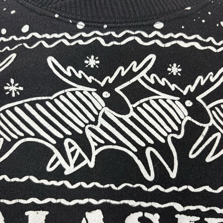 Vintage Alaska Wildlife Sweatshirt — Black