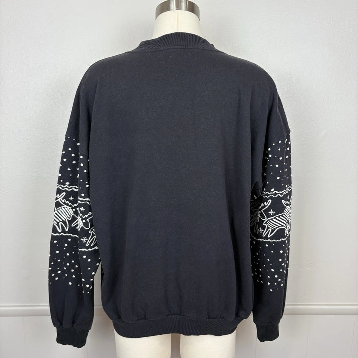 Vintage Alaska Wildlife Sweatshirt — Black