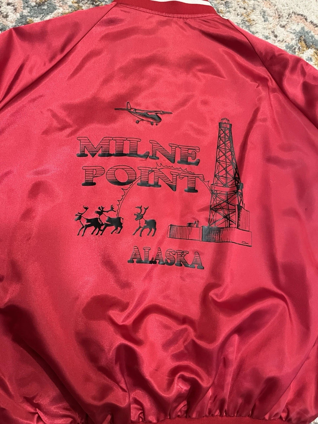 Vintage Bomber Jacket - Milne Point, Alaska